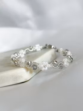 SILVER SWIRL armbånd