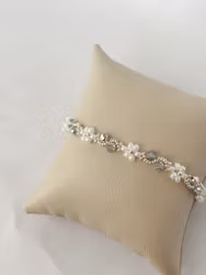 SILVER SWIRL armbånd