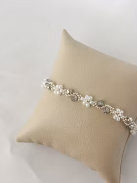 SILVER SWIRL armbånd