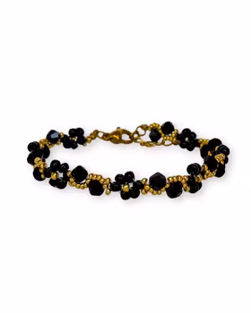 SVART SWIRL armbånd