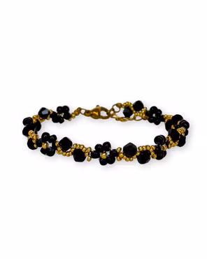 SVART SWIRL armbånd