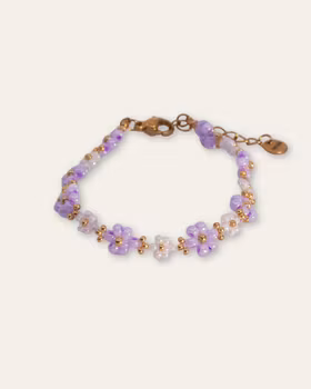 LAVENDEL blomst armbånd