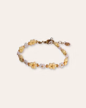 BUTTERYELLOW blomst armbånd