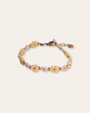 BUTTERYELLOW blomst armbånd