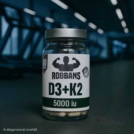 Robbans D3+K2, 60 veganska kapslar