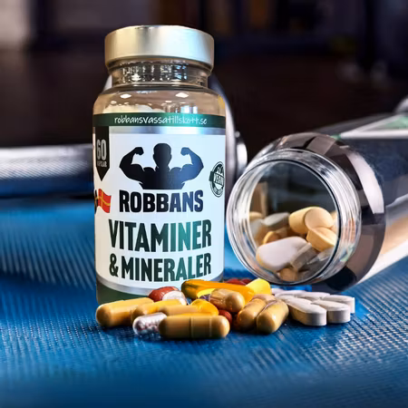 Robbans Vitaminer & Mineraler, 60 veganska kapslar