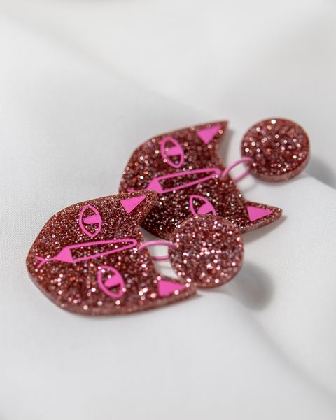 KATT (rosa glitter)