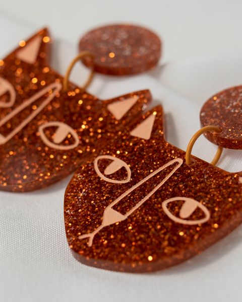 KATT (orange glitter)