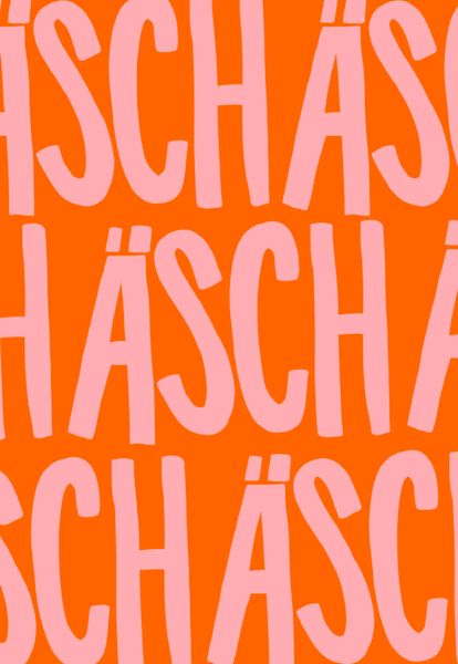 ÄSCH (orange/rosa)