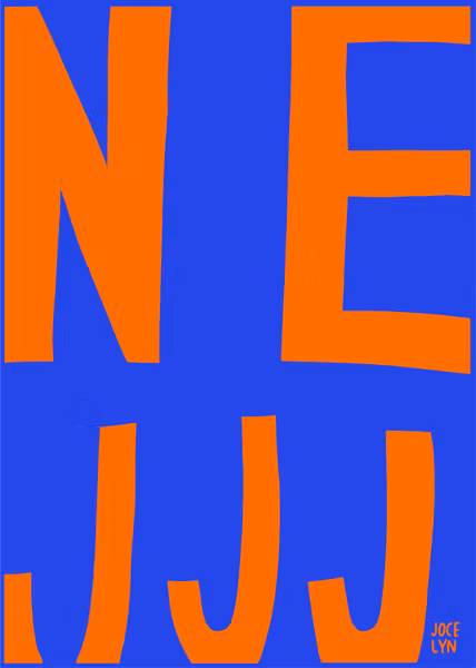 NEJJJ (röd/blå)