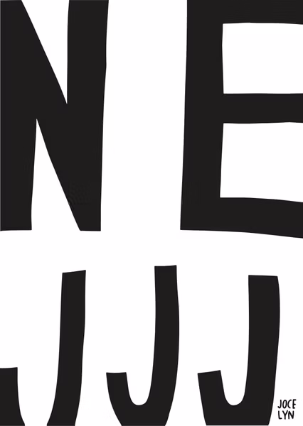 NEJJJ (svart/vit)