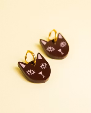 MINIKATT (brun/rosa)