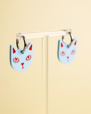 MINIKATT (blå/röd)