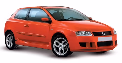 Forskåret solfilm til bil - Solfilm Fiat Stilo 3-d