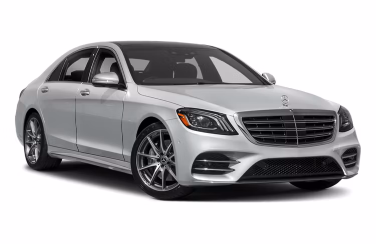 Forskåret solfilm til bil - Solfilm Mercedes S-Klass sedan