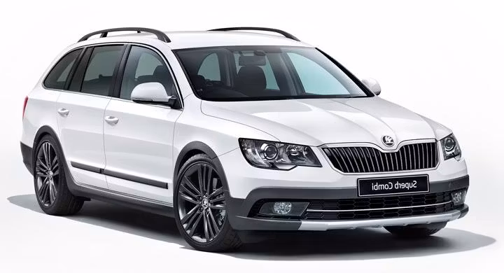 Forskåret solfilm til bil - Solfilm Skoda Superb Stationcar