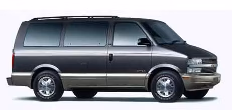 Forskåret solfilm til bil - Solfilm Chevrolet Astro