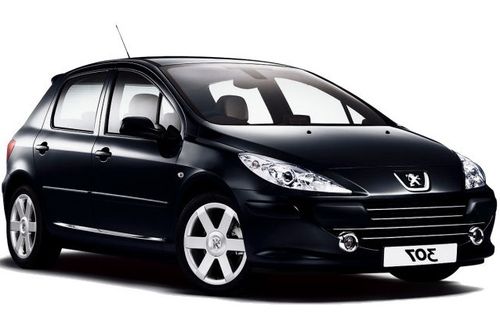 Solfilm til Peugeot 307 5-d. Færdigskåret solfilm til alle Peugeot biler.