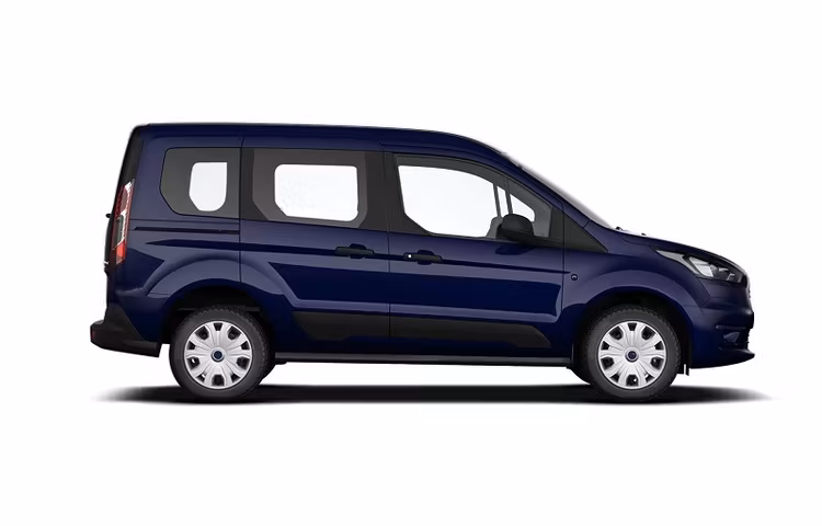 Forskåret solfilm til bil - Solfilm Ford Transit Connect kombi L1