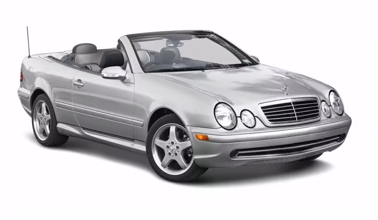 Forskåret solfilm til bil - Solfilm Mercedes CLK cabriolet