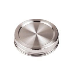 Leakproof lokk Wide Mouth - Stainless Steel 2 stk