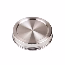 Leakproof lokk Wide Mouth - Stainless Steel 2 stk