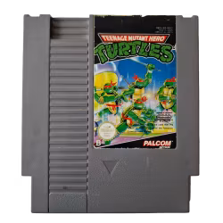 Teenage Mutant Hero Turtles (SCN, 3-skruv, endast kassett, sliten etikett)