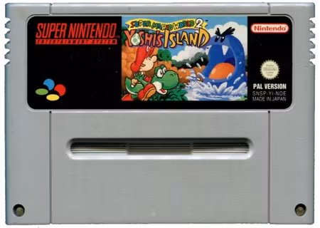 Super Mario World 2 Yoshi's Island( PAL, Lös kassett)