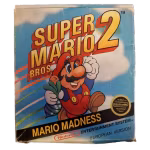 Super Mario Bros 2 (SCN, small box, 3-screw, CIB, sliten box - saknar flärpar)