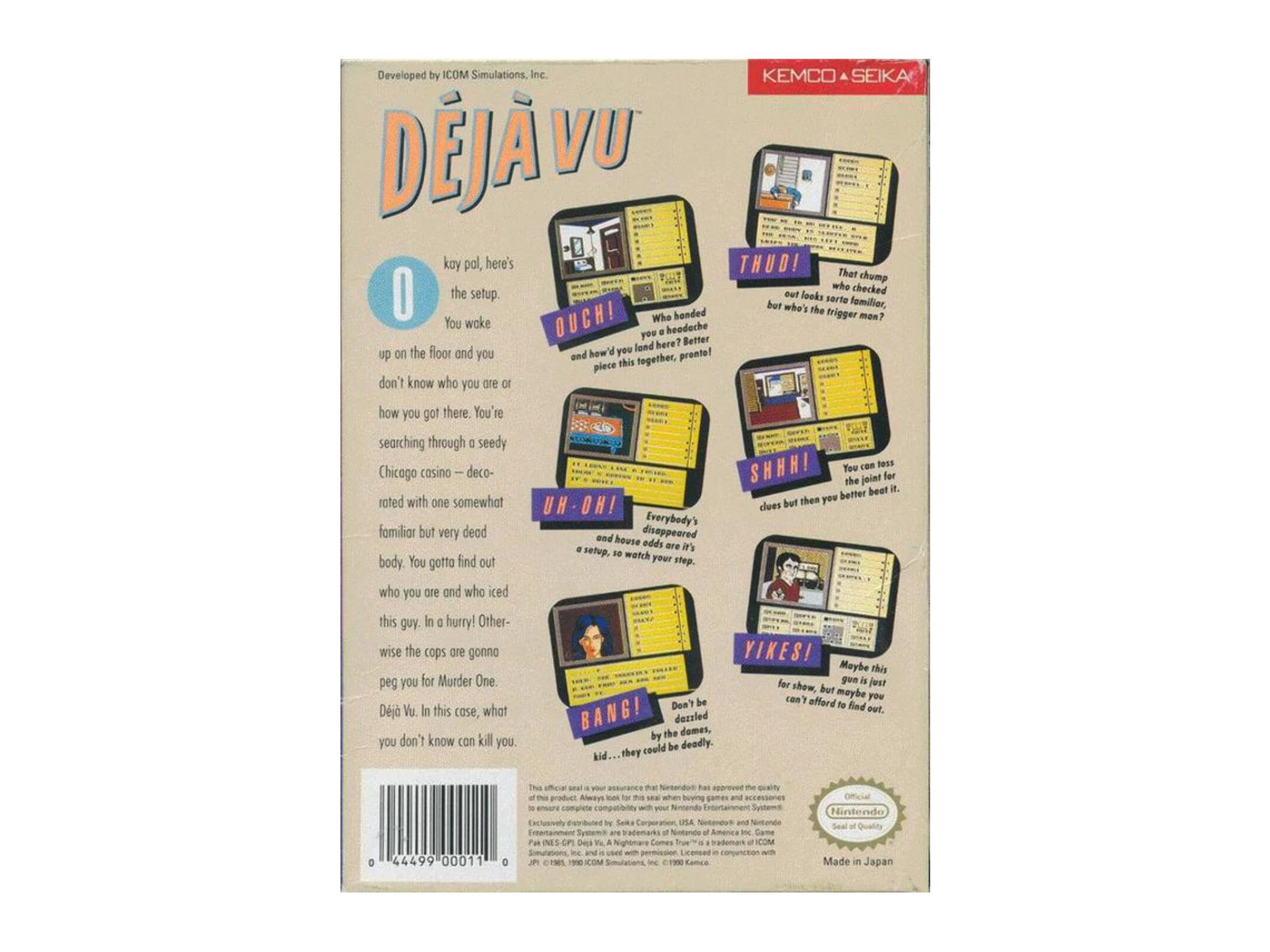 Déjá Vu (PAL) (NES) (CIB)