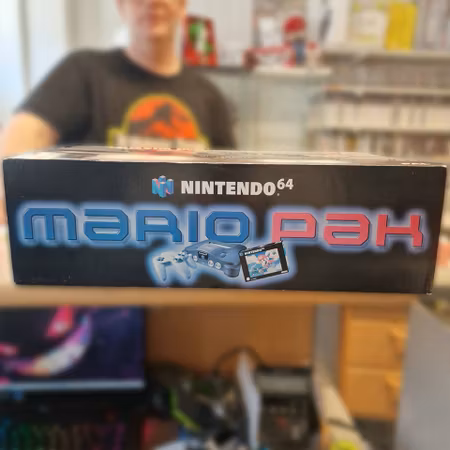 (N64) Nintendo 64 – Mario Pak (PAL, CIB, helt oanvänd)