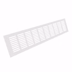 Ventilationsgaller Elfenben aluminium 600x80mm