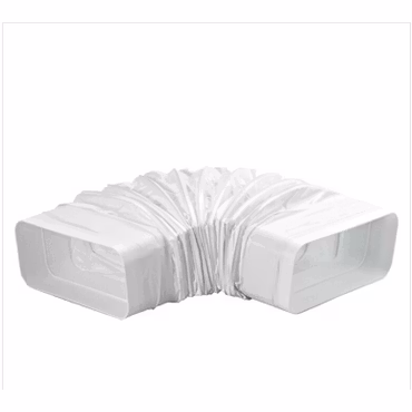 Flexibel rektangulär köksfläktslang med muff 222x89mm