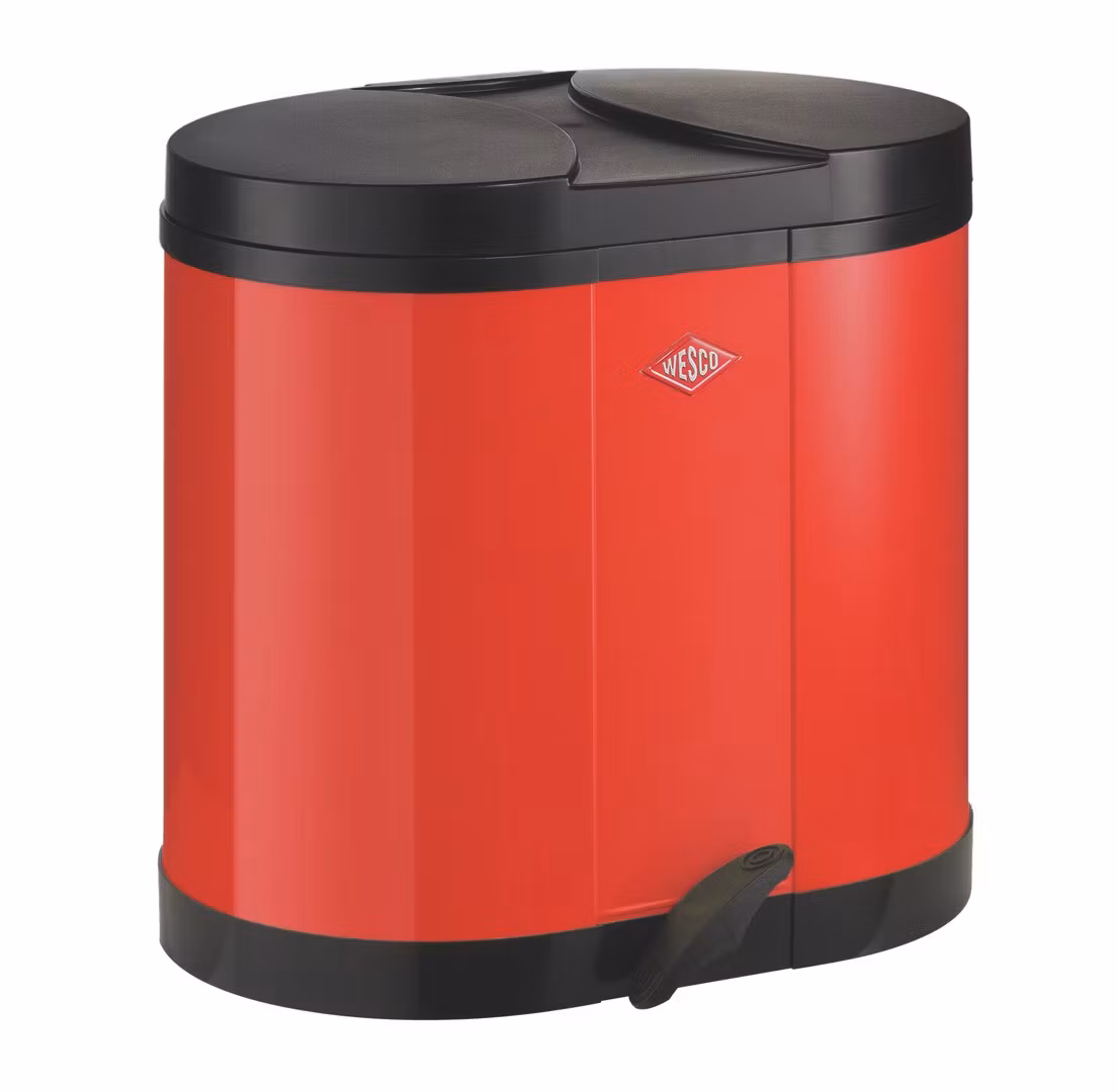 Wesco Eko Pedalhink (2x15L) Röd