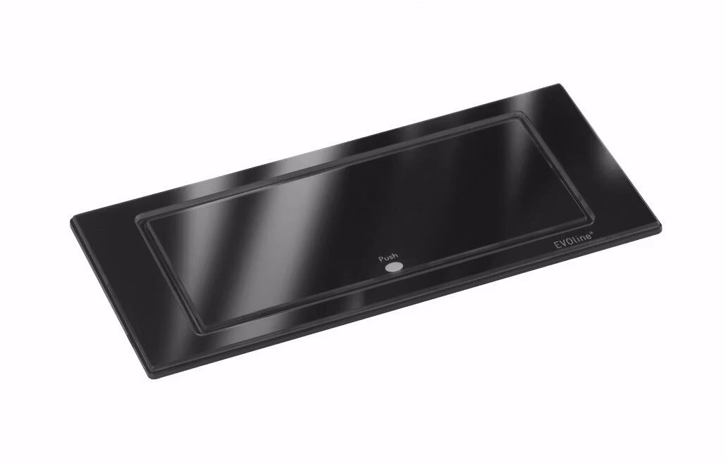 EVOline® BackFlip, 2-vägs + 1x USB-C Svart glas