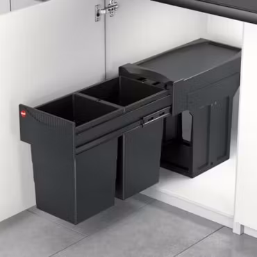 Källsortering HAILO Tandem 15+15L Black Edition