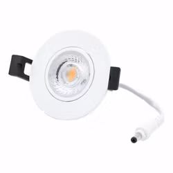 LED Spot Camini, vinklingsbar rund vit