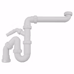 Utrymmessparande vattenlås MC ALPINE enkel