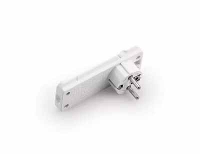 Platt stickpropp vit
