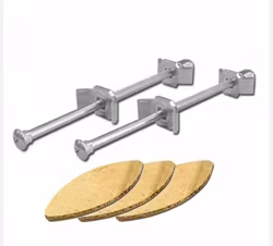 Set 2 st. bänkskivekopplingar 160mm + kex