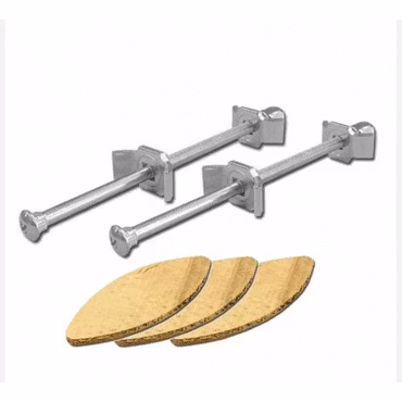Set med 2 st. bänkskivekopplingar 160mm + 3 st. Lamellokex H9