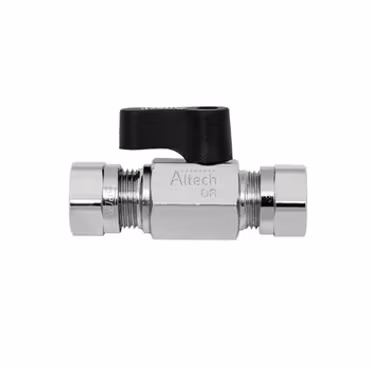 Minikulventil med vred 15x10 mm