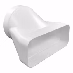 Rektangulär övergångsanslutning 222x89 mm - 150mm