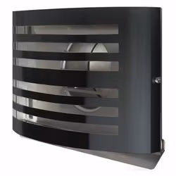 Ytterväggshuv ALFA ø150mm svart, inbyggd kallrasskydd