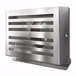 Ytterväggshuv BETA ø150mm rostfritt, inbyggd kallrasskydd