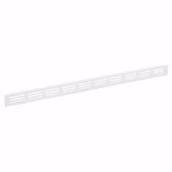 Ventilationsgaller vit aluminium 505x30mm