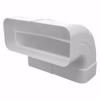 Rektangulär 90° böj vertikal 220x90 mm (Ø150 mm)