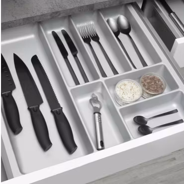 Blum universell Besticklåda i silvergrå till 60cm lådor