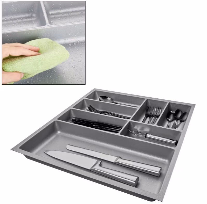 Blum universell Besticklåda i silvergrå till 60cm lådor