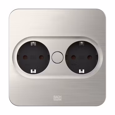 BACHMANN Twist 2 fyrkantig, rostfritt  (2-vägs)